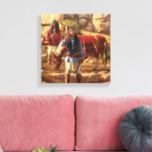 Apache Braves met Geronimo Canvas Afdruk (Insitu (Woonkamer))