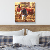 Apache Braves met Geronimo Canvas Afdruk (Insitu (Slaapkamer))