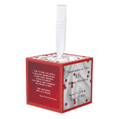 Apache Bruiloft Zegen Gepersonaliseerd Jubileum Ornament (Voorkant hoekig)