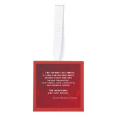 Apache Bruiloft Zegen Gepersonaliseerd Jubileum Ornament (Voorkant)