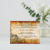 Apache bruiloft zegening oud papier 2 briefkaart (Staand voorkant)