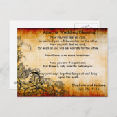 Apache bruiloft zegening oud papier 2 briefkaart (Voorkant / Achterkant)