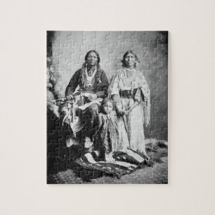 Apache Chief Antonio Maria met zijn gezin, 1897 ( Legpuzzel