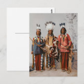 Apache Chiefs Garfield Ouche Te Foya 1899 Briefkaart (Voorkant / Achterkant)