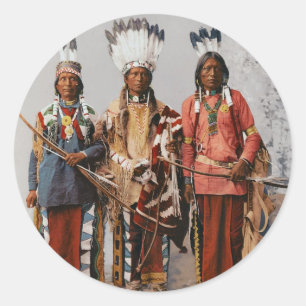 Apache Chiefs Garfield Ouche Te Foya 1899 Ronde Sticker