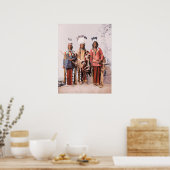 Apache Chiefs Garfield, Ouche-te Foya en Sanches. Poster (Keuken)