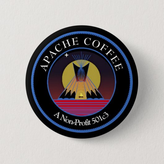 Apache Coffee™ Button (Voorkant)