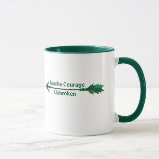 Apache Courage Vert Incassé Flèche Café Mug