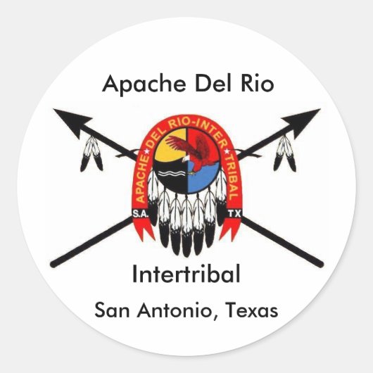 Apache Del Rio Intertribal 3" Sticker (Voorkant)
