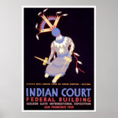 Apache Devil Dancer 1939 WPA Poster (Voorkant)