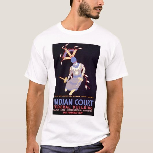 Apache Devil Dancer 1939 WPA T-shirt (Voorkant)