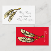 Apache Feathers Thunder_Cove Visitekaartje (Voorkant / Achterkant)