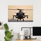 Apache Head on Poster (Thuiskantoor)