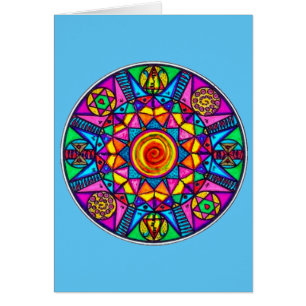 Apache Healing Prière Médecine Mandala Carte