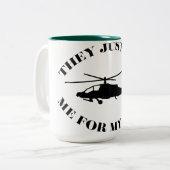 Apache Helicopter drôle de tasse (Devant gauche)