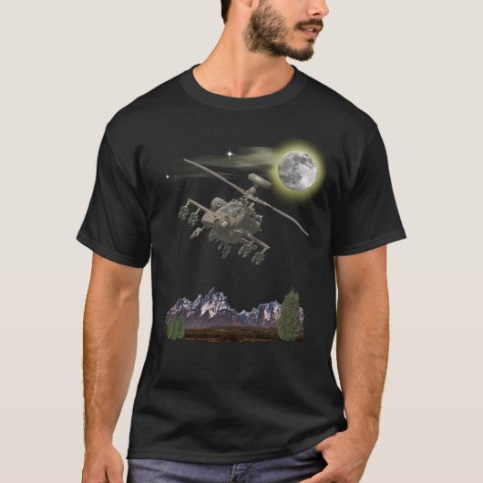 Apache helikopter t-shirt (Voorkant)
