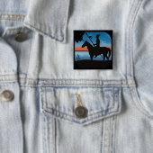 Apache Hunter Vierkante Button 5,1 Cm (In situ)