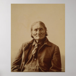 Apache Indian Leader Geronimo door Adolph F. Muhr Poster