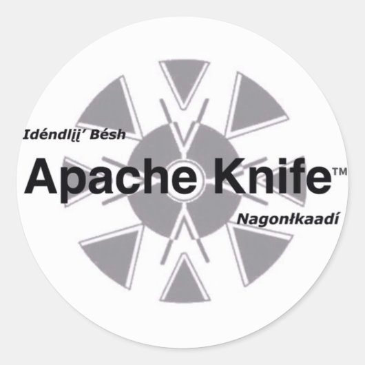 Apache Knife™ 11 Sticker (Voorkant)