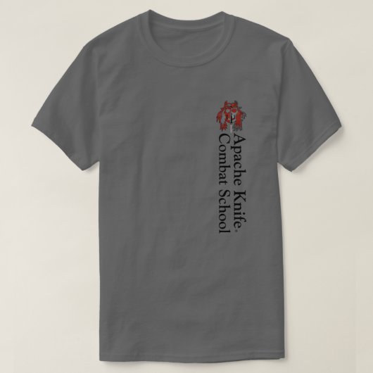 🇺 Apache Knife® 🇸 A.K. Combat School T-Shirt (Design devant)