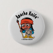 Apache Knife®™ Apache Kind 4.B-toets Ronde Button 5,7 Cm (Voorkant)