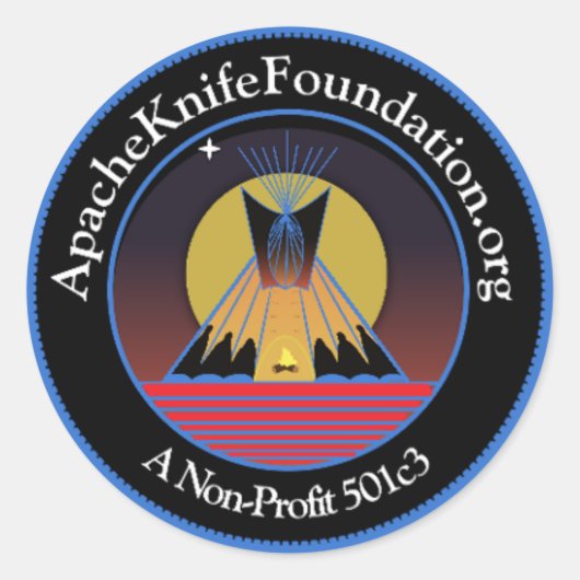 Apache Knife Foundation Sticker (Voorkant)