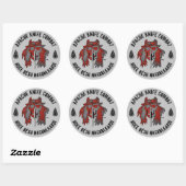 Apache Knife®™ Ronde Sticker (Vel)