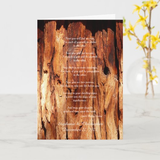 Apache Mariage Bénédiction Vieux Cartes de Voeux E (Fleur jaune)