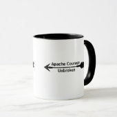 Apache Moed Onbreekbare Pijl Koffiemok Mok (Voorkant rechts)
