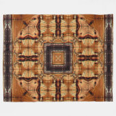 Apache Native Shaman Tribal Spirits Mandala Fleece Deken (Voorkant (Horizontaal))