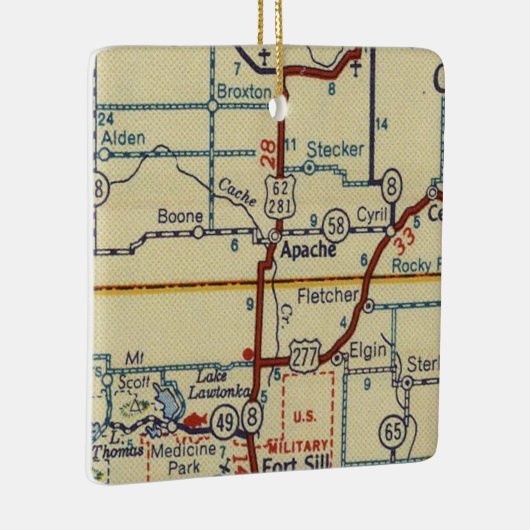 Apache OK Map Keramisch Ornament (Rechts)