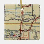 Apache OK Map Keramisch Ornament (Voorkant)