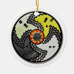 Apache Pride Native American Tribal Keramisch Ornament