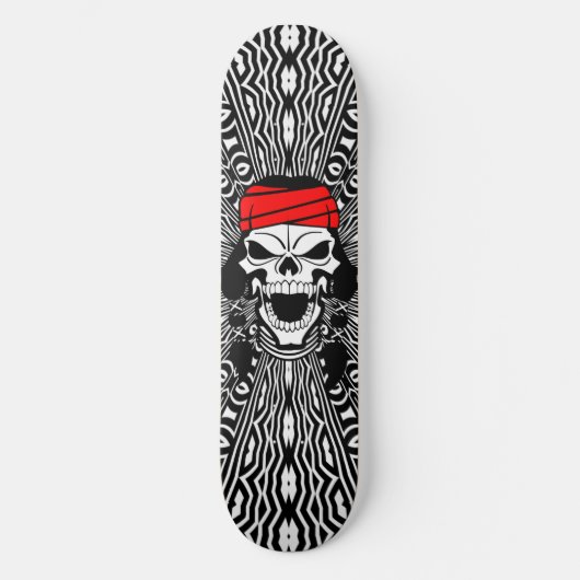 Apache Skull Trip Custom Pro Tribal Park Board Skateboard (Voorkant)