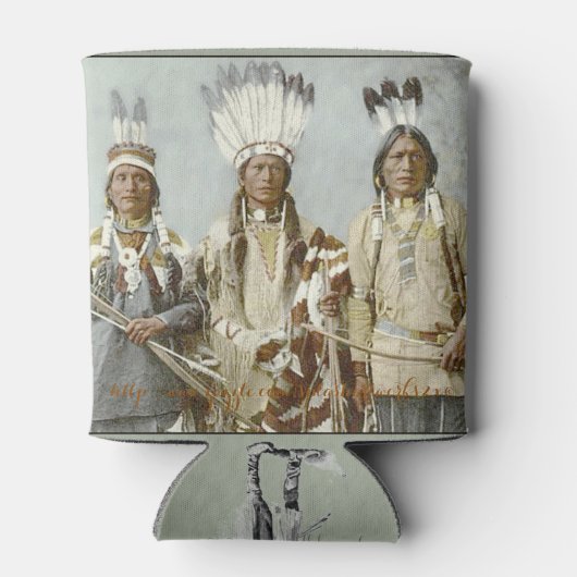 "-Apache speelkaarten" Blikjeskoeler (Achterkant)