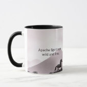 Apache Spirit Custom Typography Koffie Mok (Links)