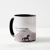 Apache Spirit Custom Typography Koffie Mok (Voorkant links)