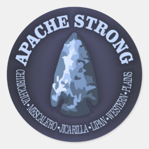 Apache Strong Ronde Sticker