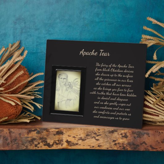 Apache Tear Crystal Fairy Fotoplaat (Zijkant)