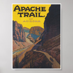 Apache Trail of Arizona Poster Vintage voyage