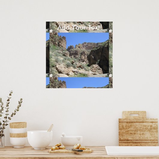 Apache Trail Uitzicht Poster (Keuken)