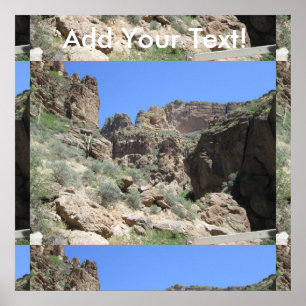 Apache Trail Uitzicht Poster