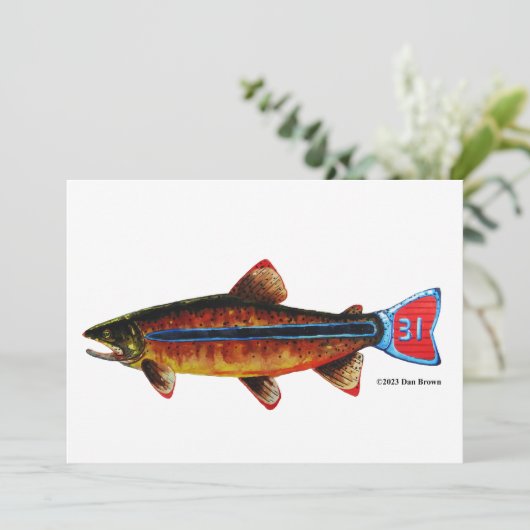 Apache Trout Bedankkaart (Staand voorkant)