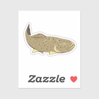 Apache Trout Front Uitzicht WPA Art Sticker