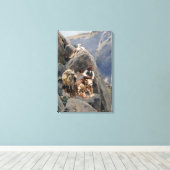 Apache Warriors: hinderlaag voor Amerikaanse caval Canvas Afdruk (Insitu (Houten vloer))