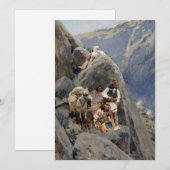 Apache Warriors: hinderlaag voor Amerikaanse caval Feestdagenkaart (Voorkant / Achterkant)