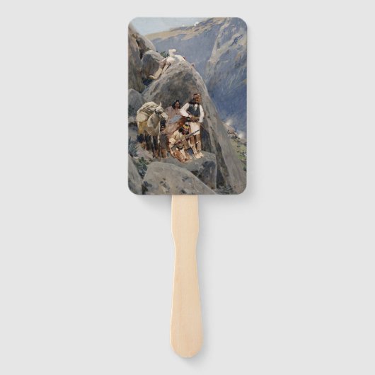 Apache Warriors: hinderlaag voor Amerikaanse caval Handwaaier (Achterkant)