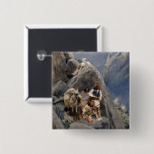 Apache Warriors: hinderlaag voor Amerikaanse caval Vierkante Button 5,1 Cm (Voorkant /achterkant)