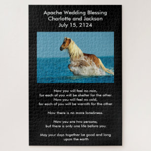 Apache Wedding Blessing Arabian volbred horse Legpuzzel