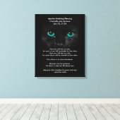 Apache Wedding Blessing Black Cat Canvas Afdruk (Insitu (Houten vloer))